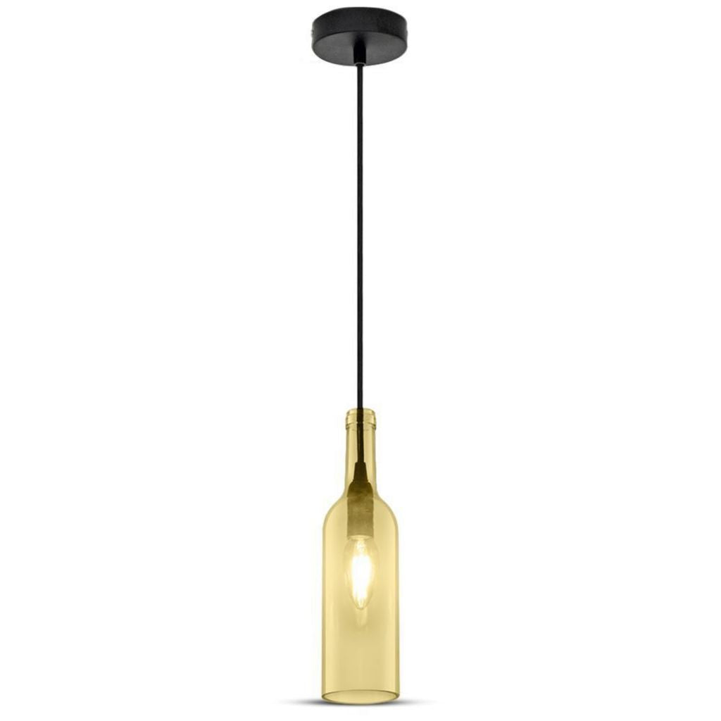 V-TAC Lampadario LED a Bottiglia in Vetro con Portalampada E14 V-TAC Lampadario LED a Bottiglia in Vetro con Portalampada E14